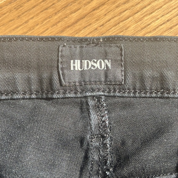 Hudson Womens Midrise Lydia Super Skinny Black Jeans Flap Button Pocket Size 28 - Picture 6 of 16